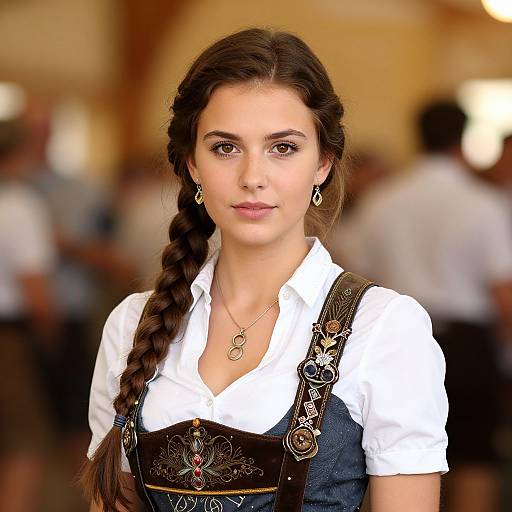 Realistic German Oktoberfest Dress Portrait