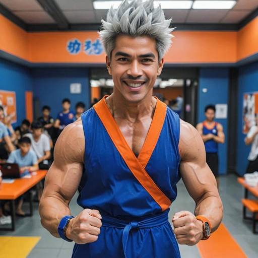 Realistic Cosplay Screenshot of Super Saiyan