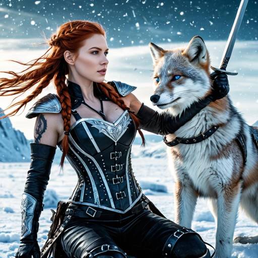 Valkyrie Brynn in a Snowy Battlefield Valkyrie Brynn in a Snowy Battlefield