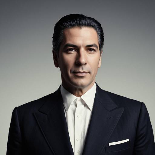 Middle-Aged Man in Classic 1940s Suit
