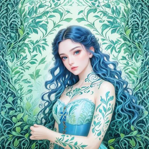 Vibrant Portrait of a Young Woman