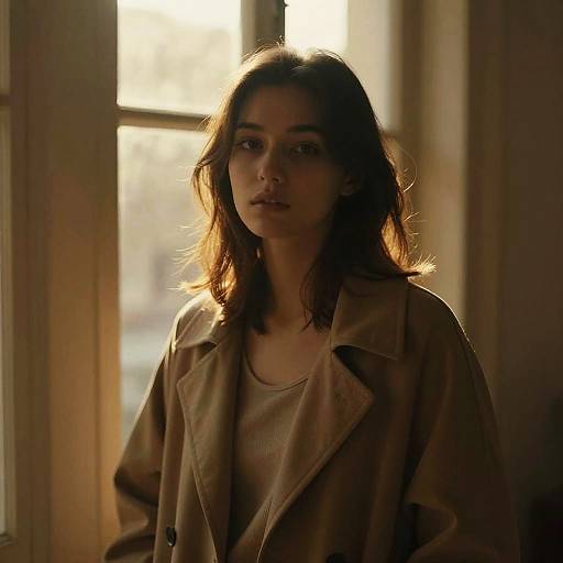 Warm Intimate Portrait of a Young Woman