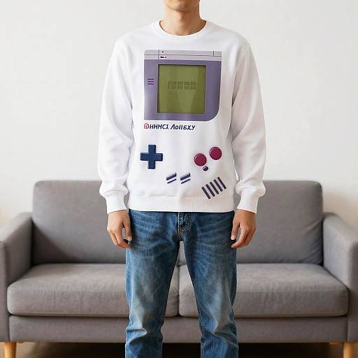 Man Wearing Gameboy Costume