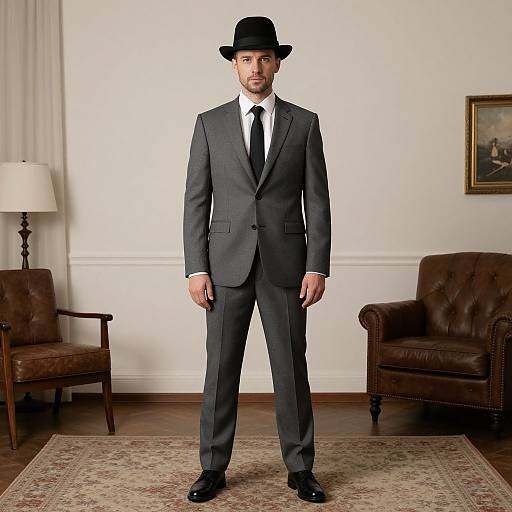 Man in Jigsaw Costume