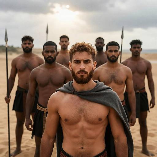 Intense Brotherhood in a Sandy Landscape