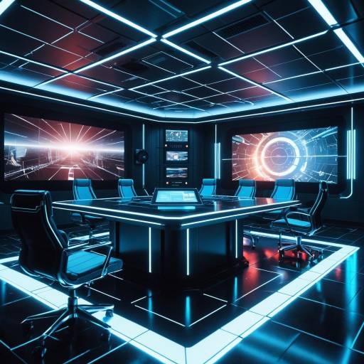 Futuristic Holographic Briefing Room Design