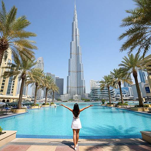 Joyful Woman by Turquoise Pool Dubai
