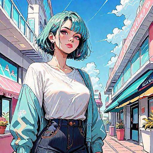 High-Quality Scenic Shopping Mall Scene