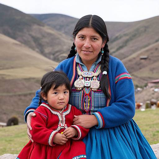 Quechua Woman and Child Sacred Valley