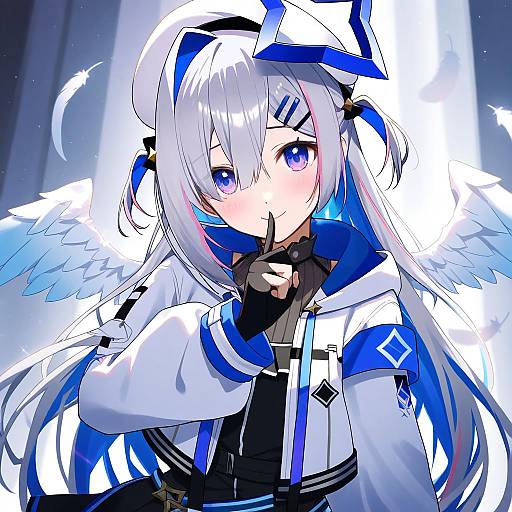 Illustration of Amane kanata (work), hololive in the style of Gnns