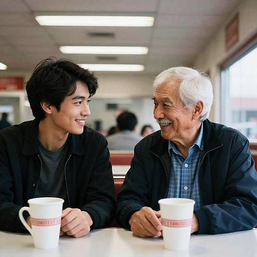 Heartwarming Moment in a Diner