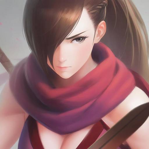 Illustration of Kagero (fire emblem), fire emblem in the style of Nababa