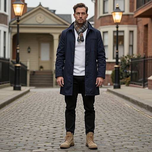 Man in Vintage Victorian Streetwear