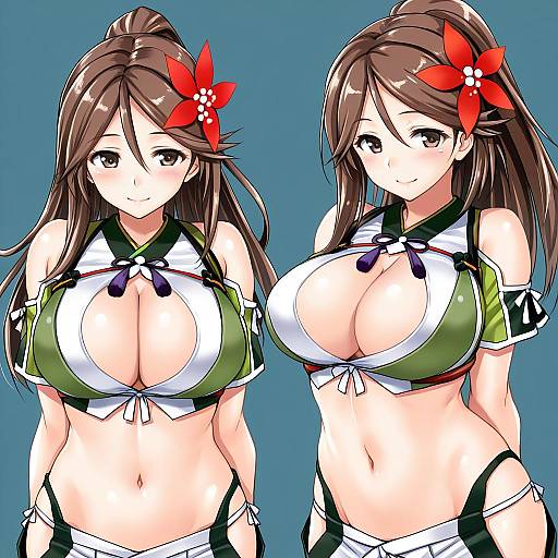 Illustration of Amagi kai (kancolle), kantai collection in the style of Tatsumi ray