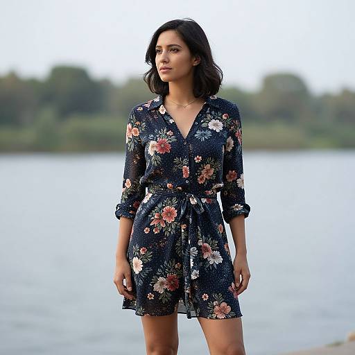 Stylish Over 50 Woman by River