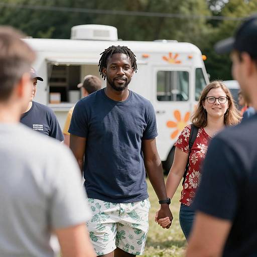 Diverse Gathering at Outdoor Festival