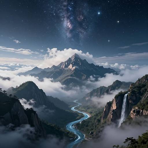 Inverted Mountains and Upward Rivers