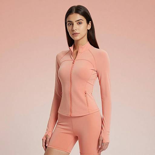 Confident Young Woman in Athletic Fashion