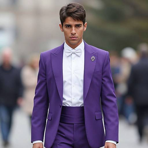 Regal Purple Prince Portrait