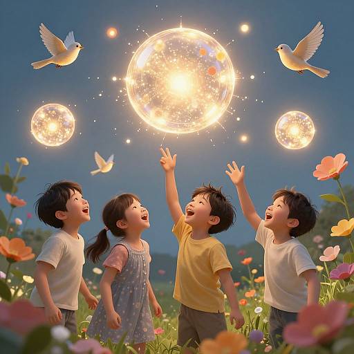 Visible Laughter Transforming into Life