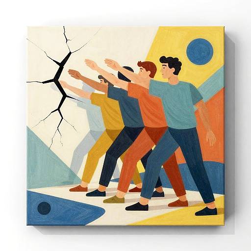 Surreal Foreshortened Limbs Illustration