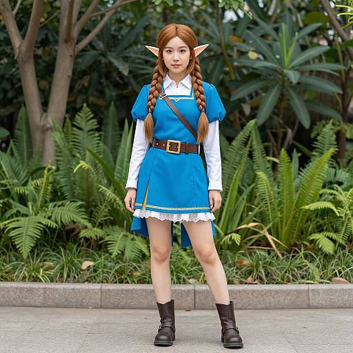 Disney-Inspired Zelda Costume with Braids