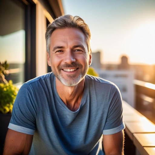 Warm Rooftop Lifestyle Portrait