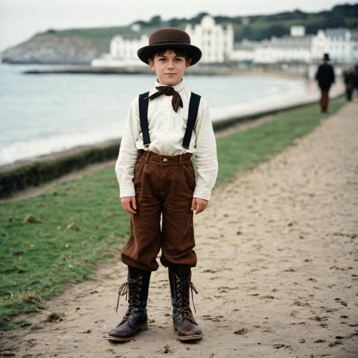 Boy in Victorian Seaside Costume