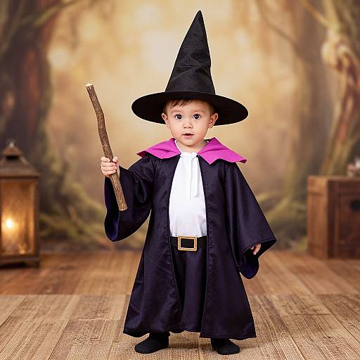 Boy in Wizard Infant Costume