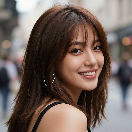 Ultra-Detailed Portrait of Happy Woman