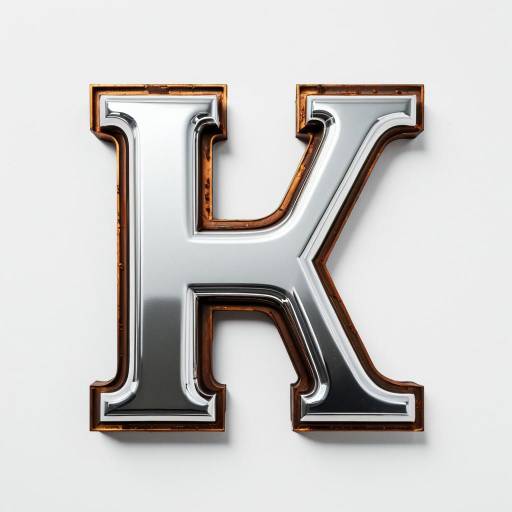 Chrome Metallic Letter H
