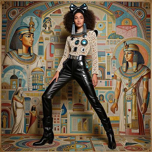 Afrofuturistic Fashion Portrait Masterpiece