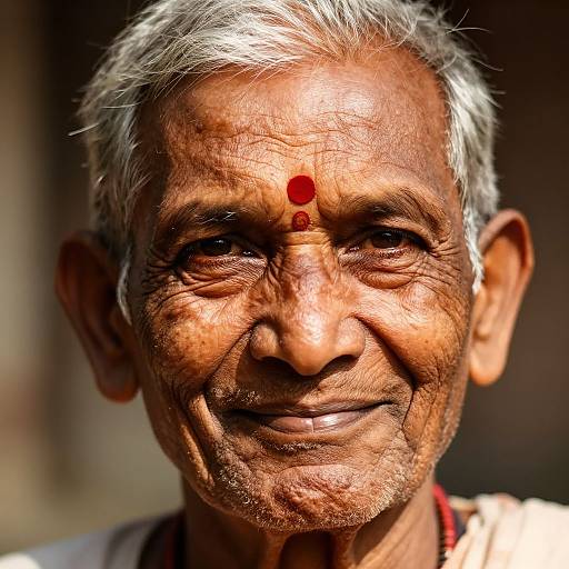 Portrait of Wise Indian Elder