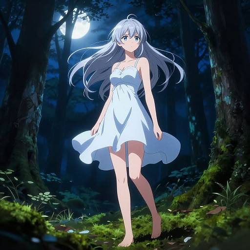 Kagami Uekusa in Moonlit Forest