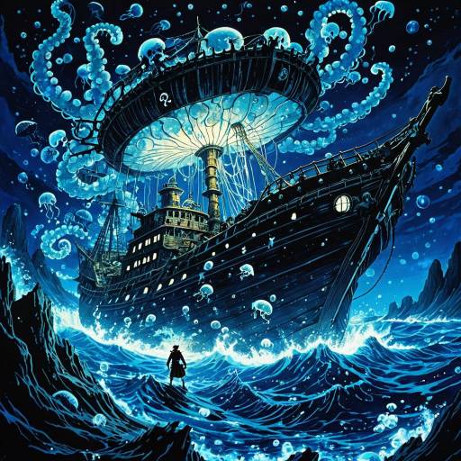 Majestic Leviathan Over Pirate Shipwreck Majestic Leviathan Over Pirate Shipwreck