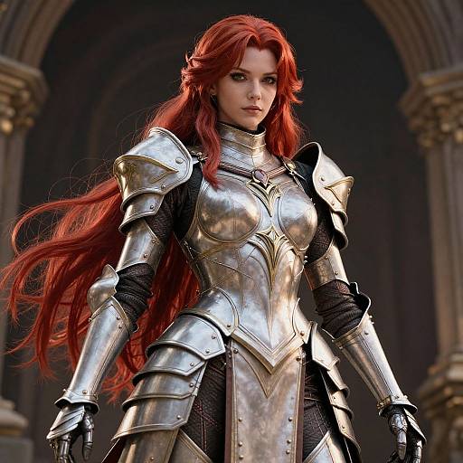 Epic Detailed Red-Haired Modelshoot
