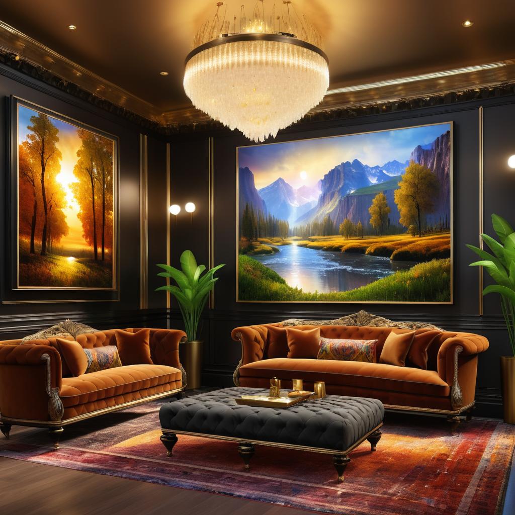 Luxurious Hotel Reception in Cinematic Detail