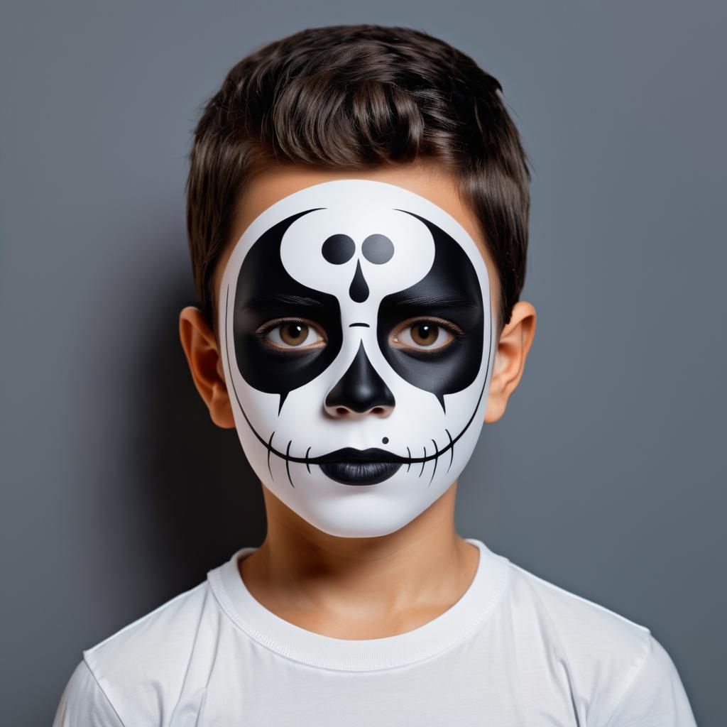 Dramatic Picasso-Inspired Skull Portrait