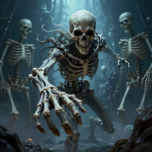 Epic Skeleton Warrior Reaching Out