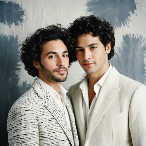 Two Men in Elegant Wedding Attire