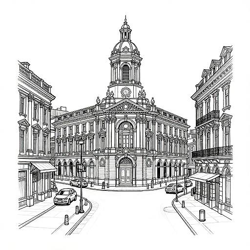 Cityscape Photo to Line Art