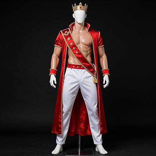 Dramatic Muscular Male Mannequin Portrait