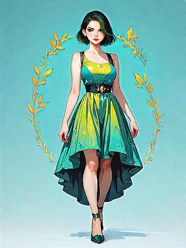 Chic Olive Green Cut-Out Midi Dress