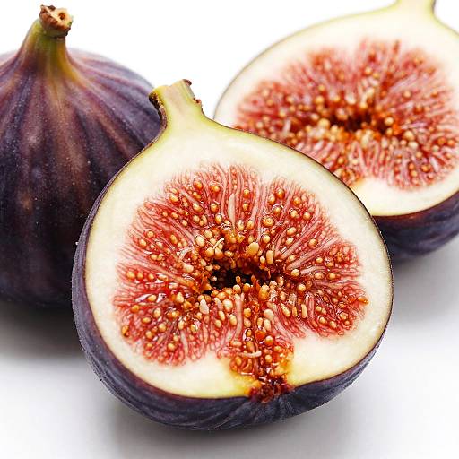 Close-up of Halved Fresh Figs