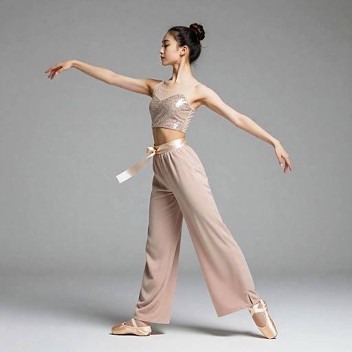 Lithe Ballerina in Blush Fusion Outfit