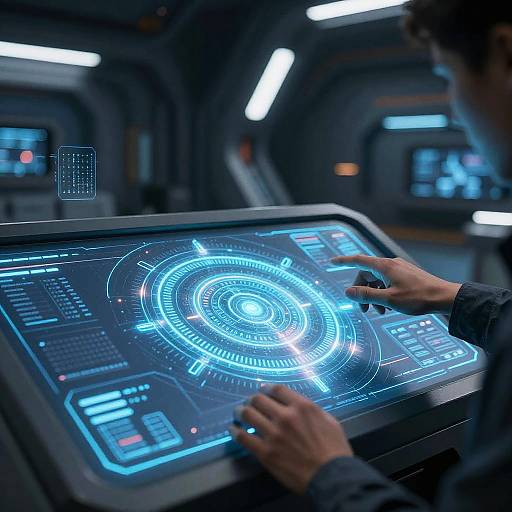 Warpfusion Cyberpunk Holographic Interface