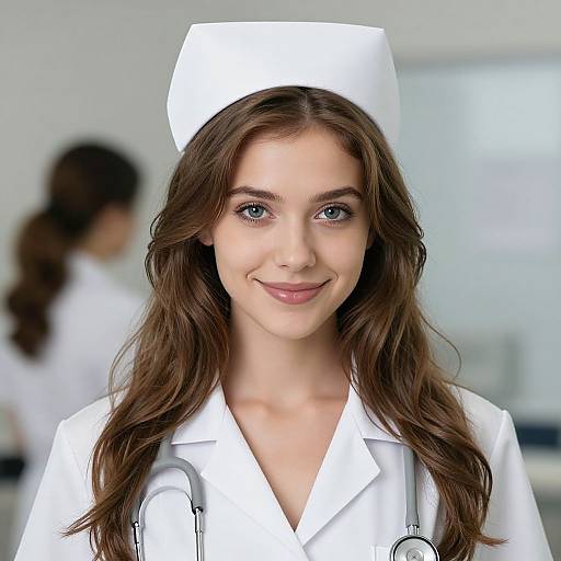 Realistic Nurse with Stethoscope