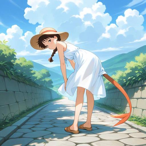 Serene Summer Day in Ghibli Style Serene Summer Day in Ghibli Style