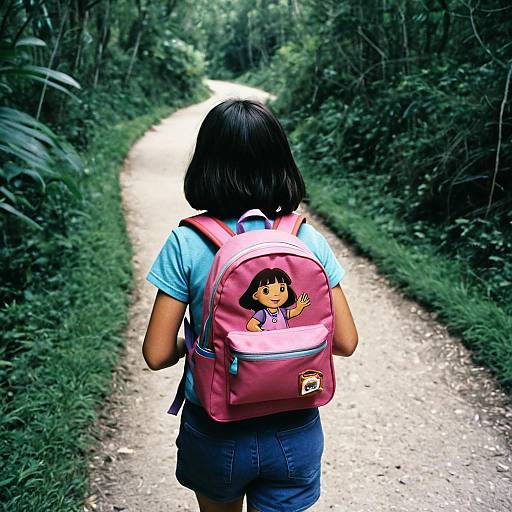 Explorer with Backpack Close-Up