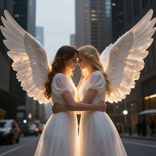 Modern Urban Angels Radiant and Empathic